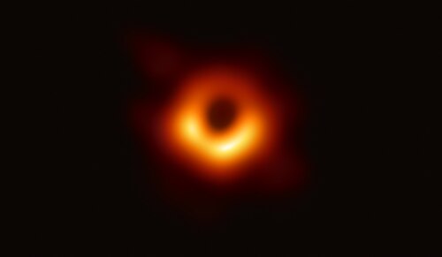 The first image of a black hole, in galaxy M87