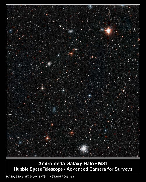 The Andromeda Galaxy imaged by the Hubble Space Telescope