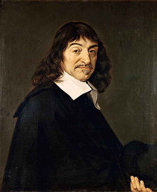 Portrait of Ren&eacute; Descartes by Frans Hals, 1649