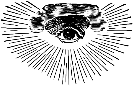 An early Masonic depiction of the Eye of Providence within a triangle