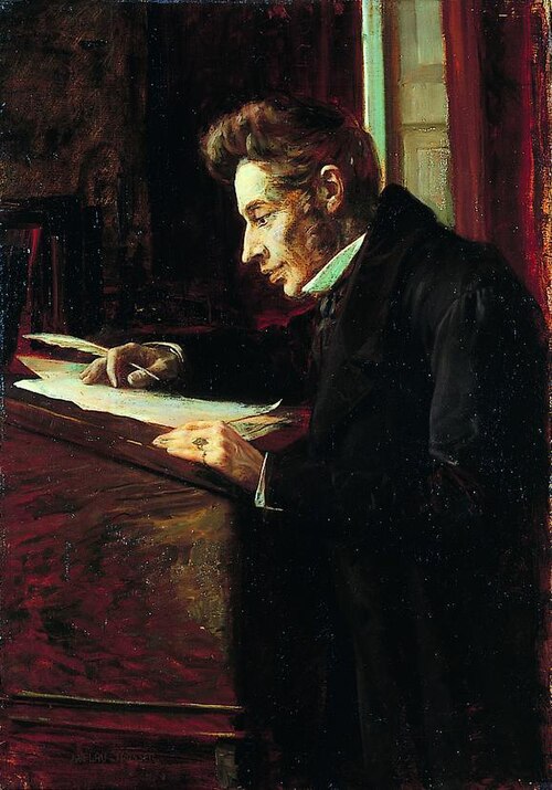 Portrait of S&oslash;ren Kierkegaard by Luplau Janssen, 1902