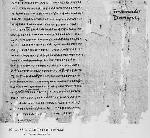 A papyrus fragment of Plato&rsquo;s Symposium